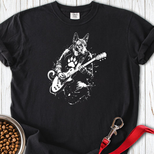 Basenji Guitar Premium Tee — Black
