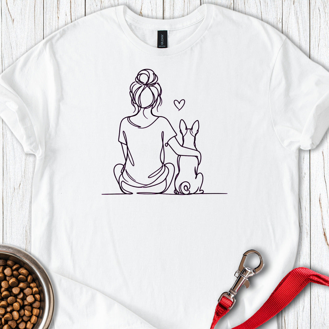 Basenji Hug — White