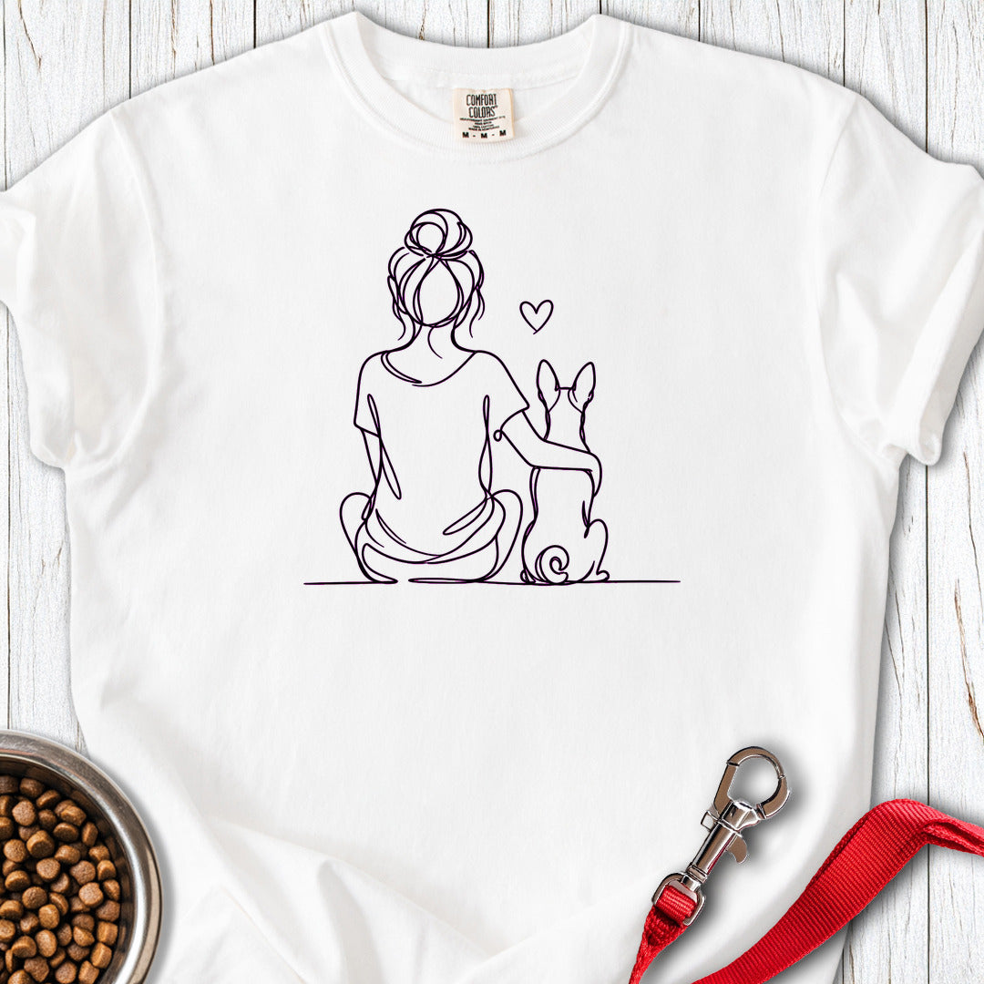 Basenji Hug Premium Tee — White