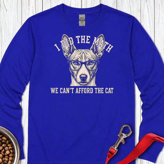 Basenji I Did The Math Long Sleeve — Royal