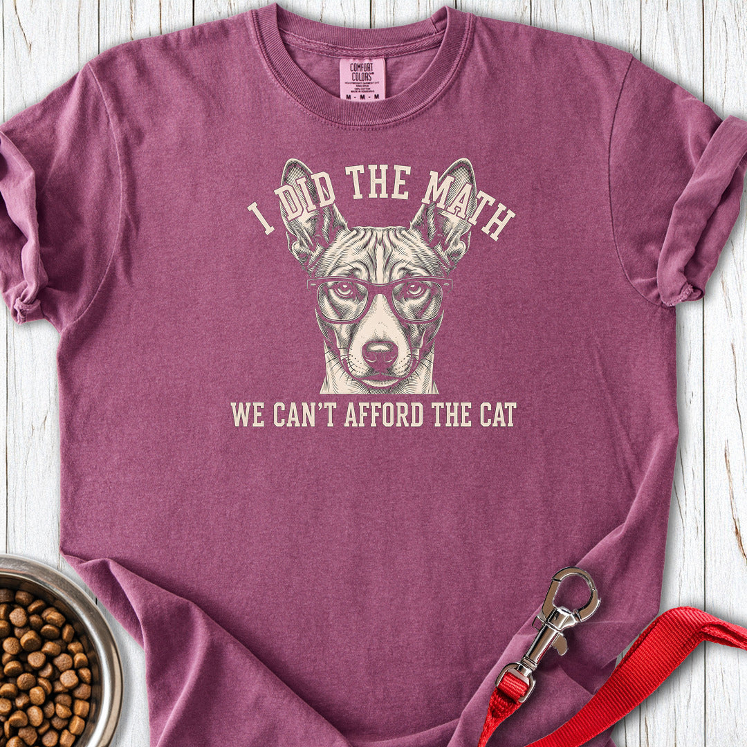 Basenji I Did The Math Premium Tee — Berry