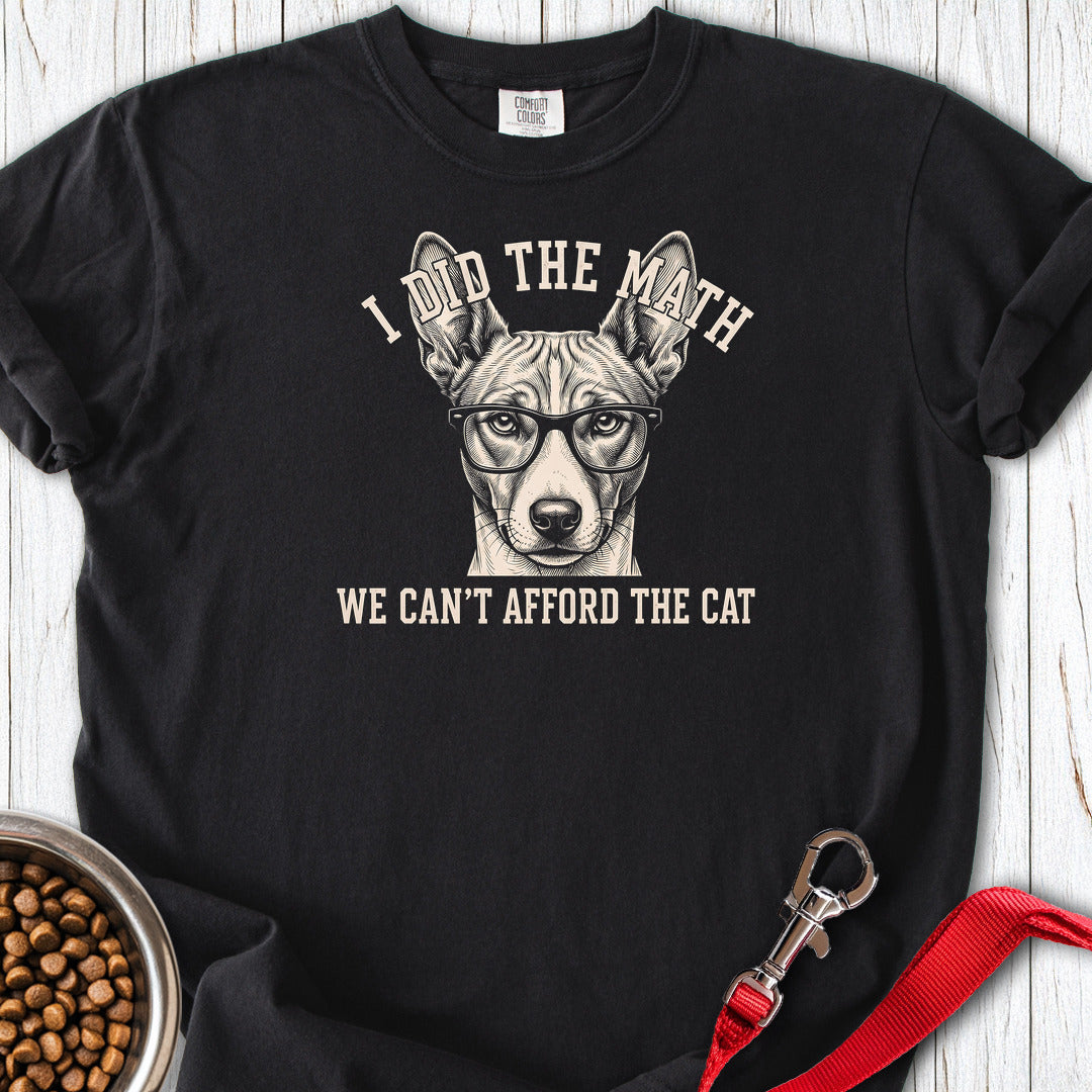 Basenji I Did The Math Premium Tee — Black