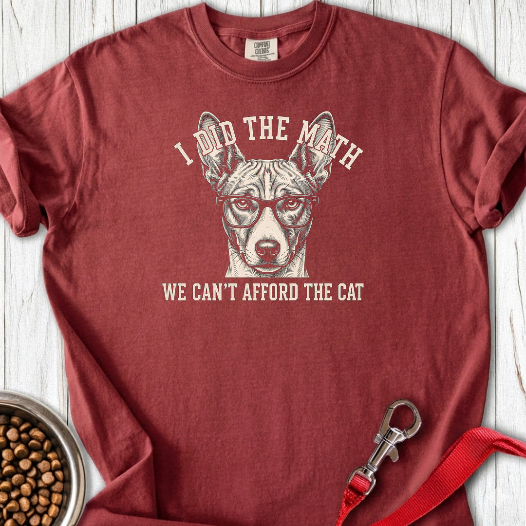 Basenji I Did The Math Premium Tee — Brick