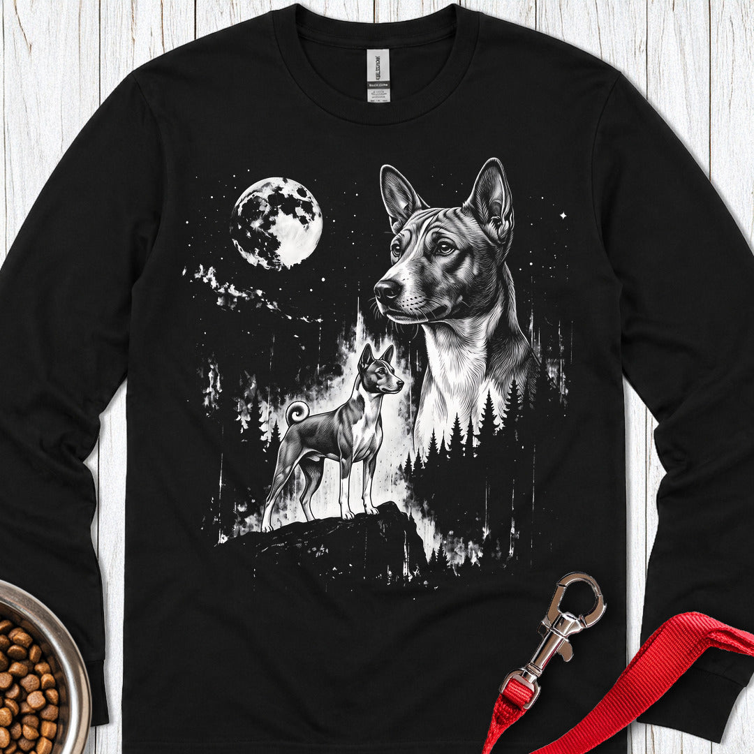 Basenji Moonlight Long Sleeve — Black