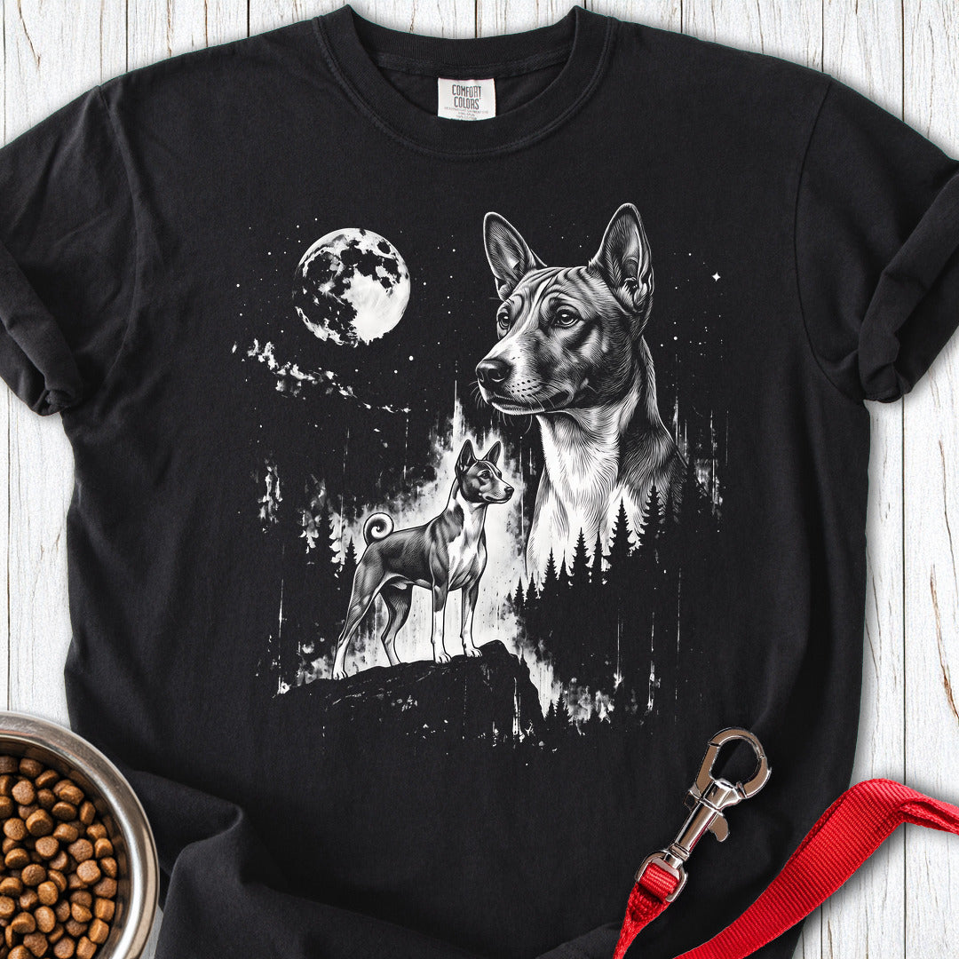 Basenji Moonlight Premium Tee — Black
