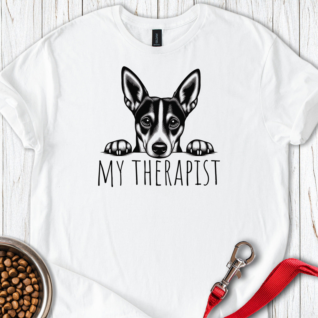 Basenji My Therapist — White