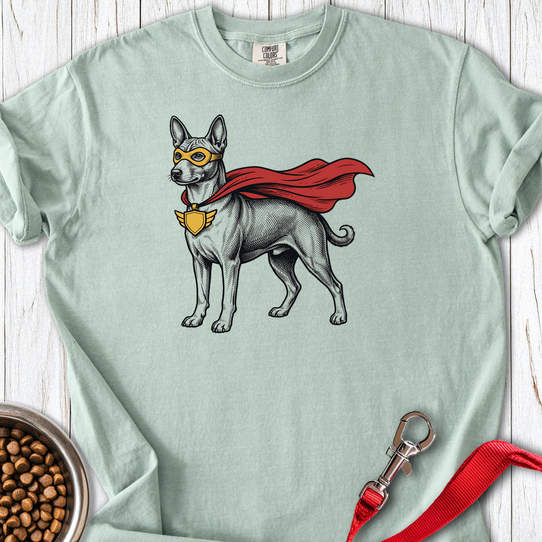 Basenji Superhero Premium Tee — Bay