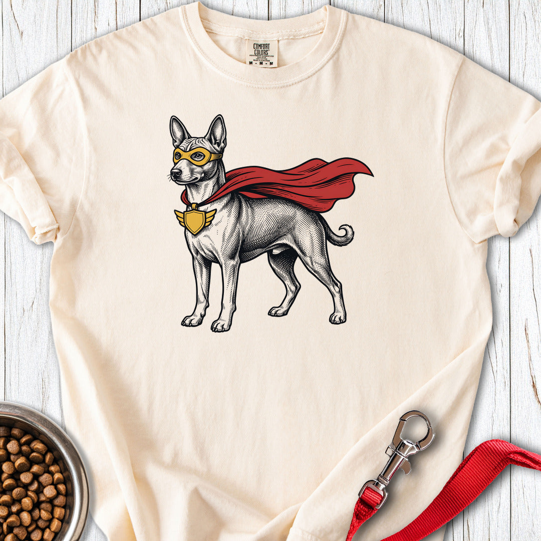 Basenji Superhero Premium Tee — Ivory