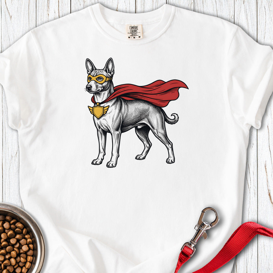 Basenji Superhero Premium Tee — White