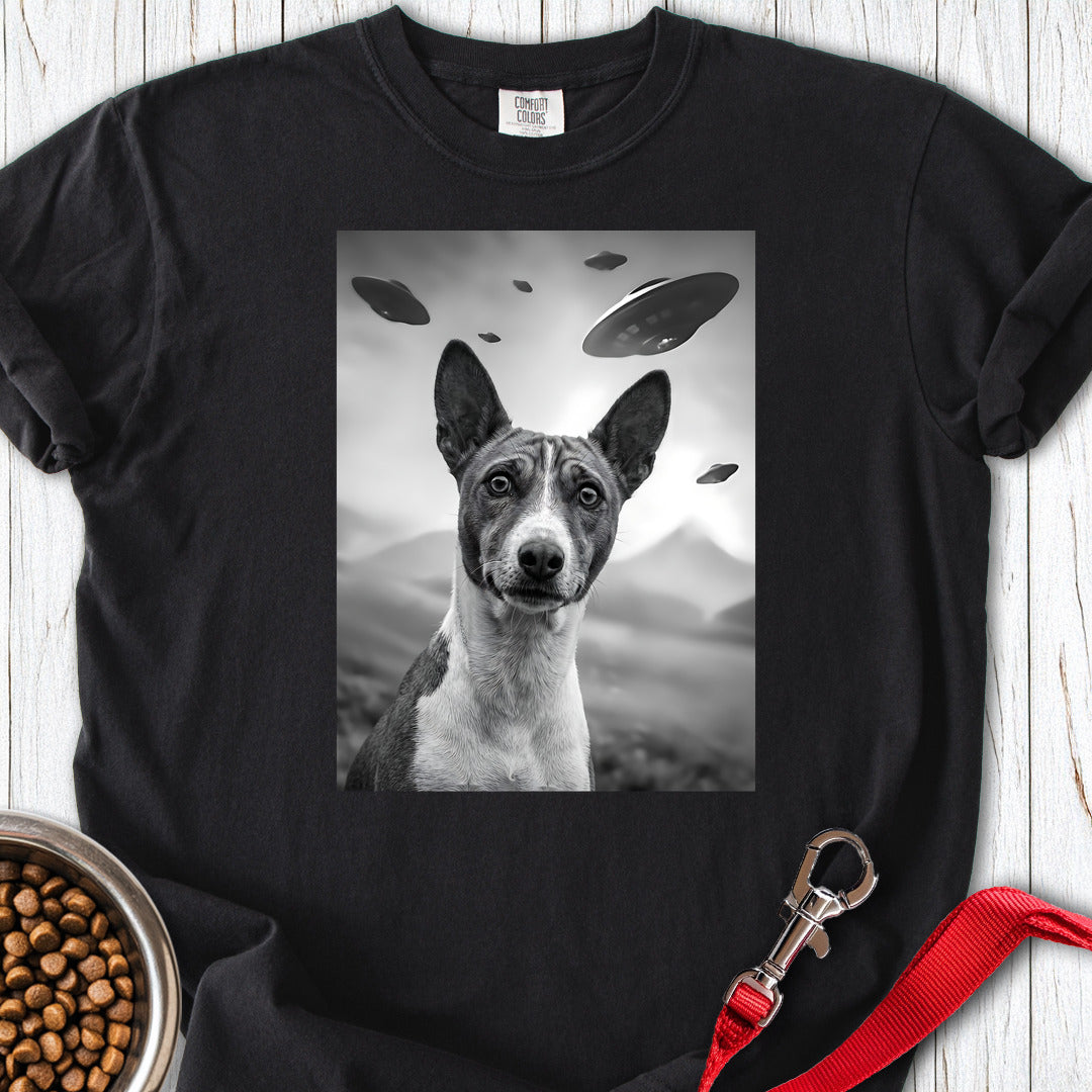 Basenji UFO Premium Tee — Black
