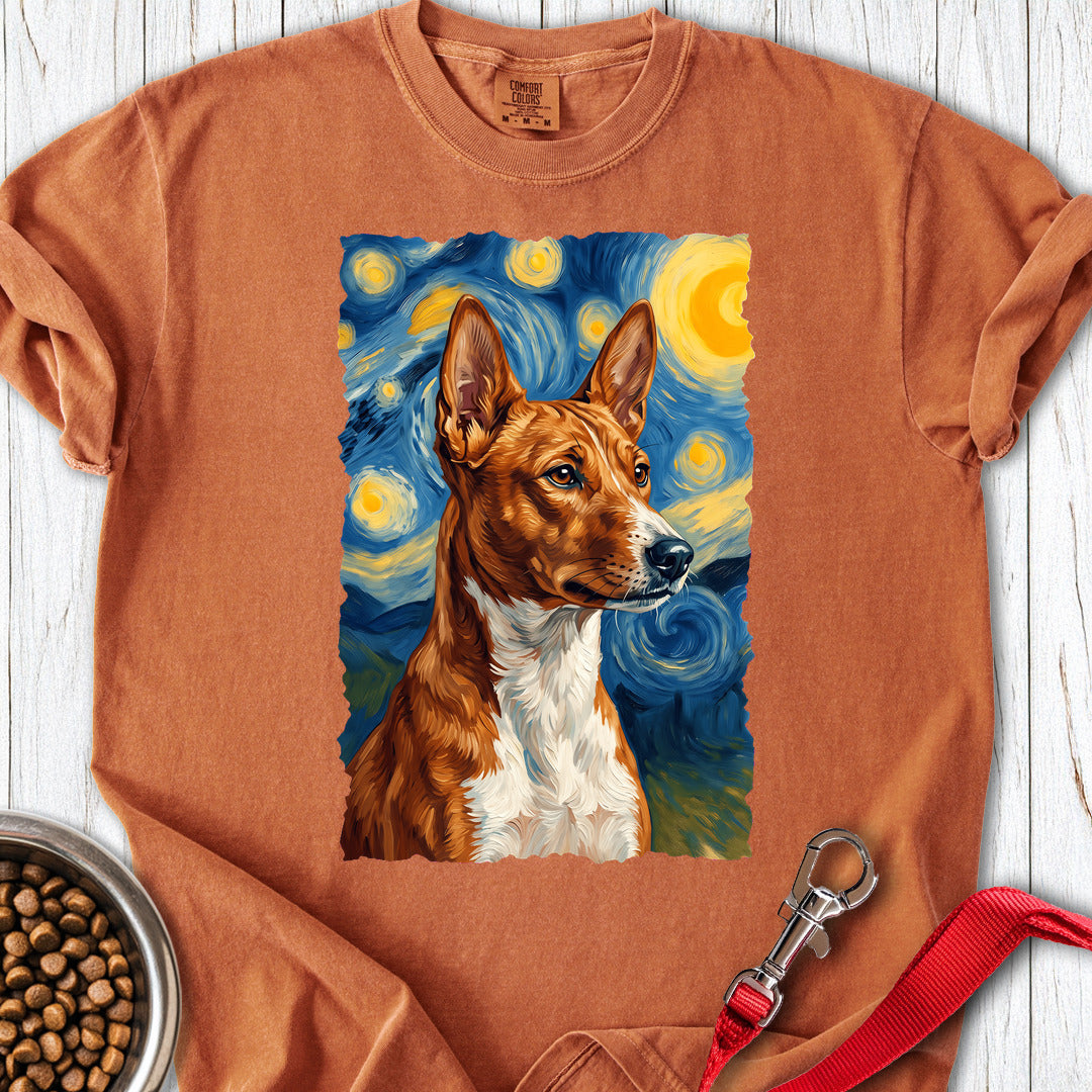 Basenji Van Gogh Premium Tee — Yam