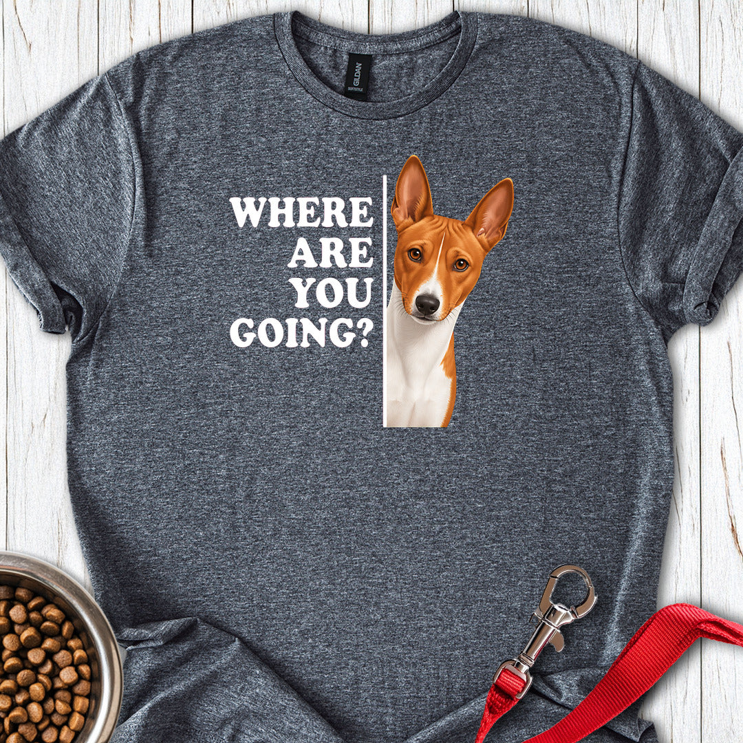 Basenji Where Are You Going — Dark Heather