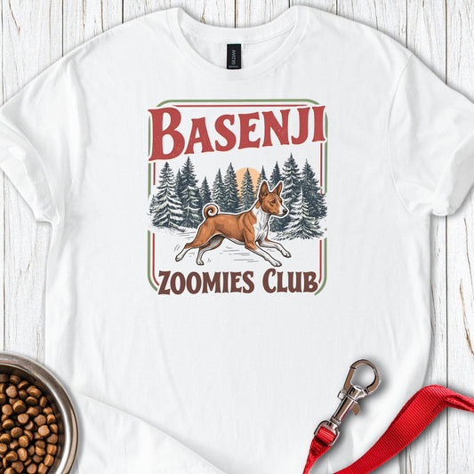 Basenji Zoomies Club — White