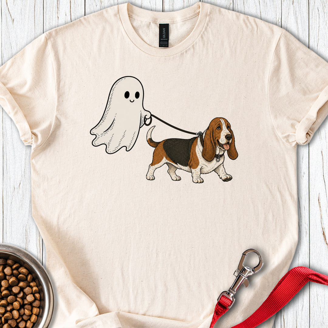 Basset Hound Ghost Halloween Natural