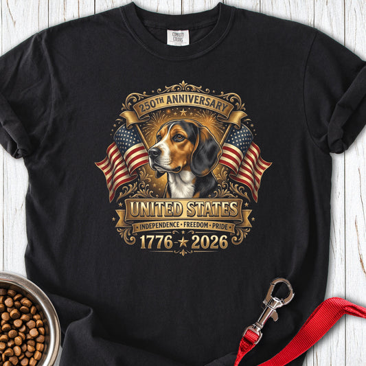Beagle 250 Years USA Premium Tee Black