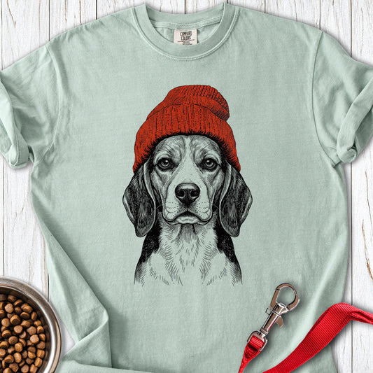 Beagle Beanie Premium Tee Bay
