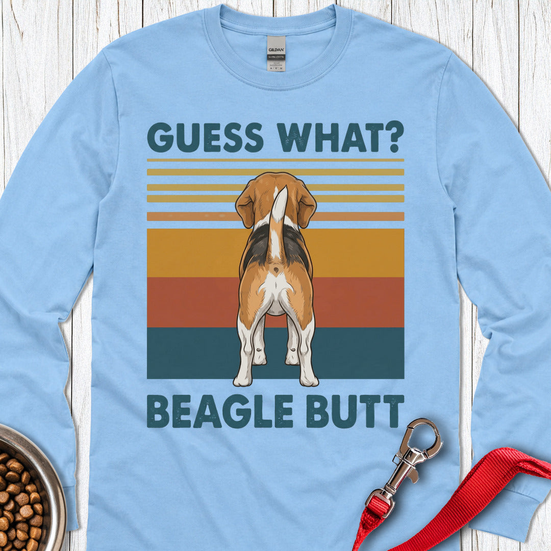 Beagle Butt Long Sleeve — Carolina Blue