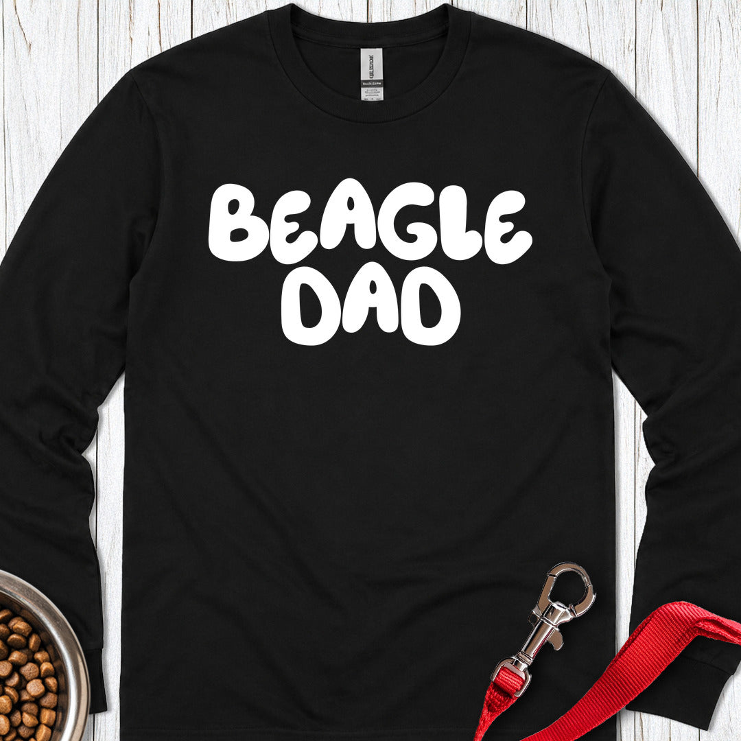 Beagle Dad Long Sleeve — Black