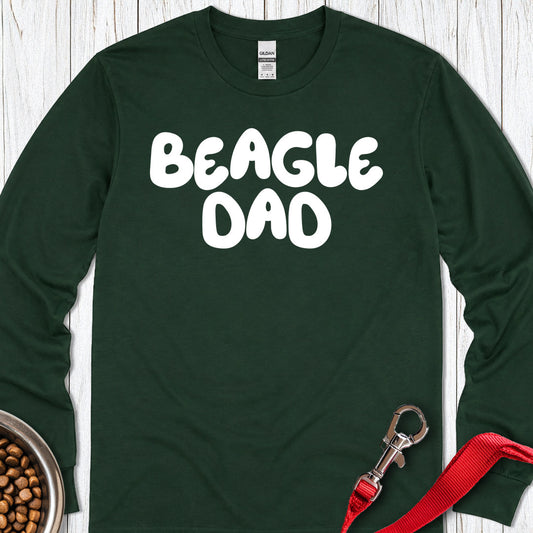 Beagle Dad Long Sleeve — Forest Green