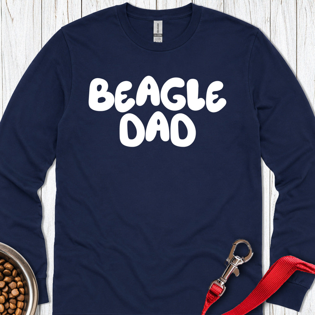 Beagle Dad Long Sleeve — Navy