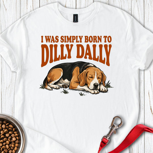 Beagle Dilly Dally — White