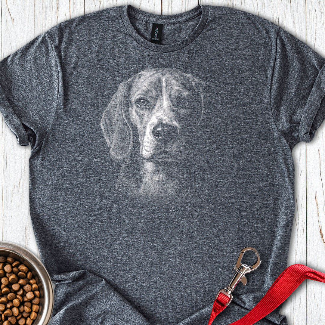 Beagle Engraved — Dark Heather
