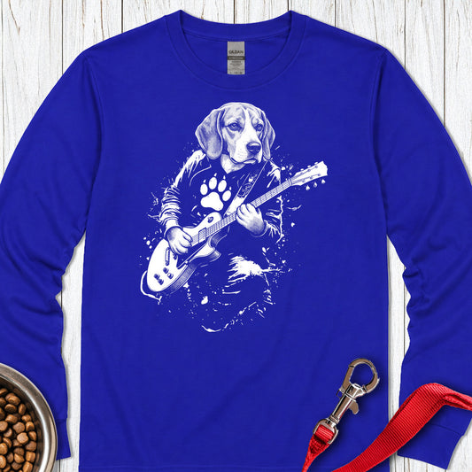 Beagle Guitar Long Sleeve — Royal