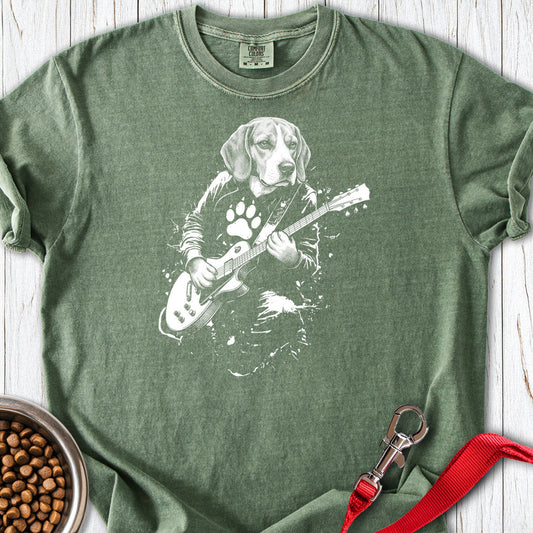 Beagle Guitar Premium Tee Moss