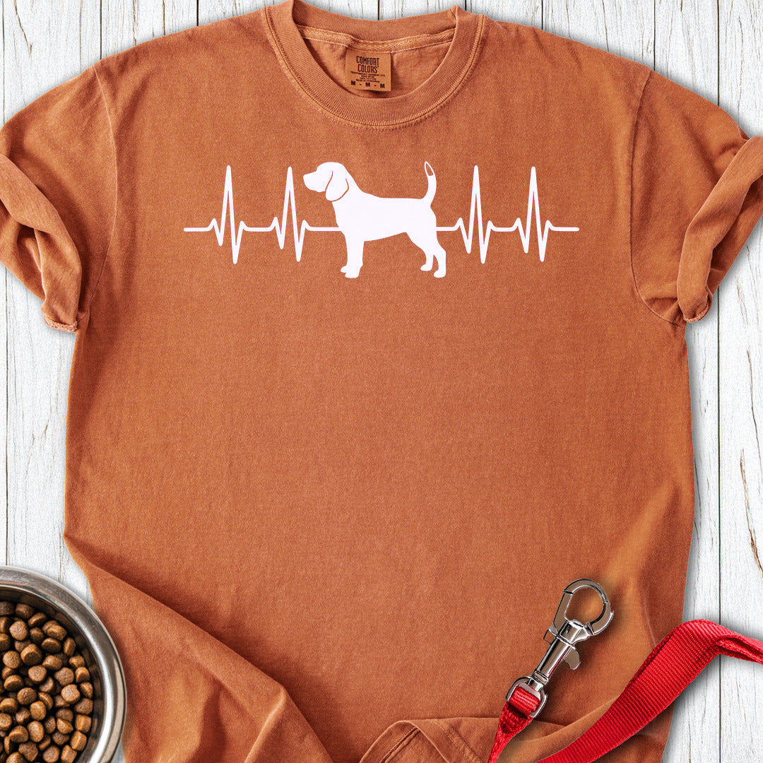 Beagle Heartbeat Premium Tee — Yam