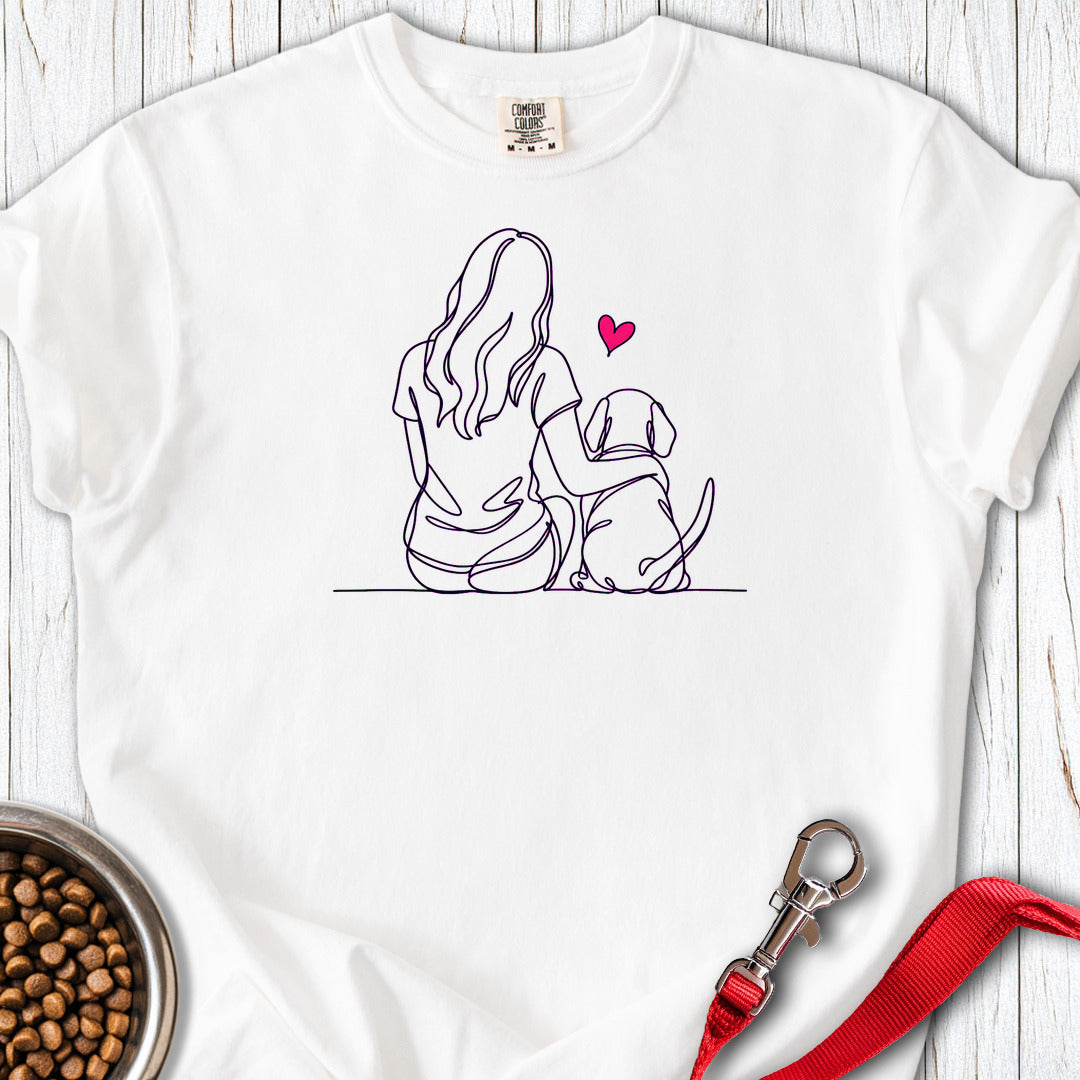 Beagle Hug Premium Tee — White