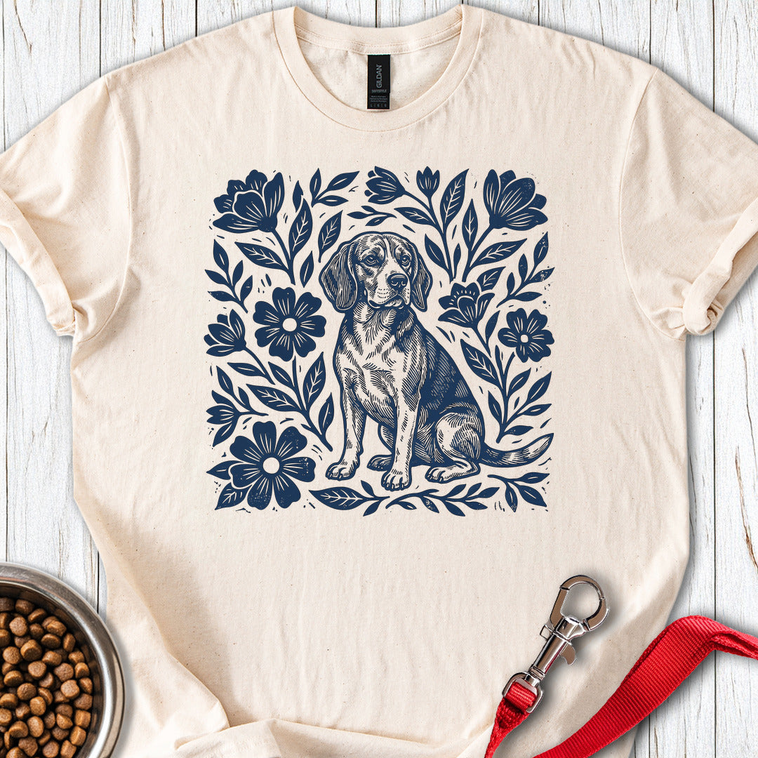 Beagle Linocut Natural