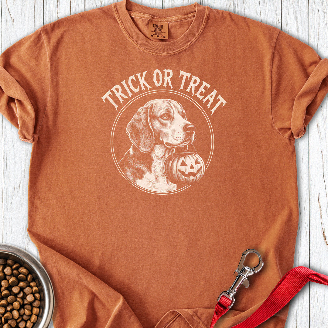 Beagle Trick Or Treat Premium Tee — Yam