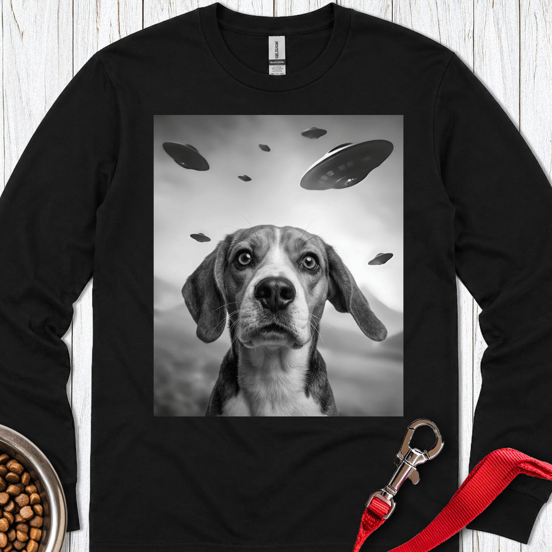 Beagle UFO Long Sleeve — Black