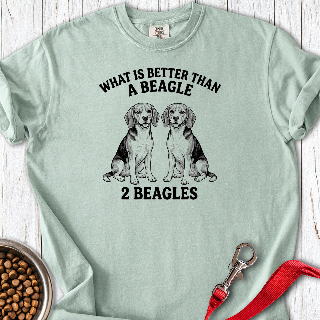Beagle What Is Better Than One Premium Tee Bay