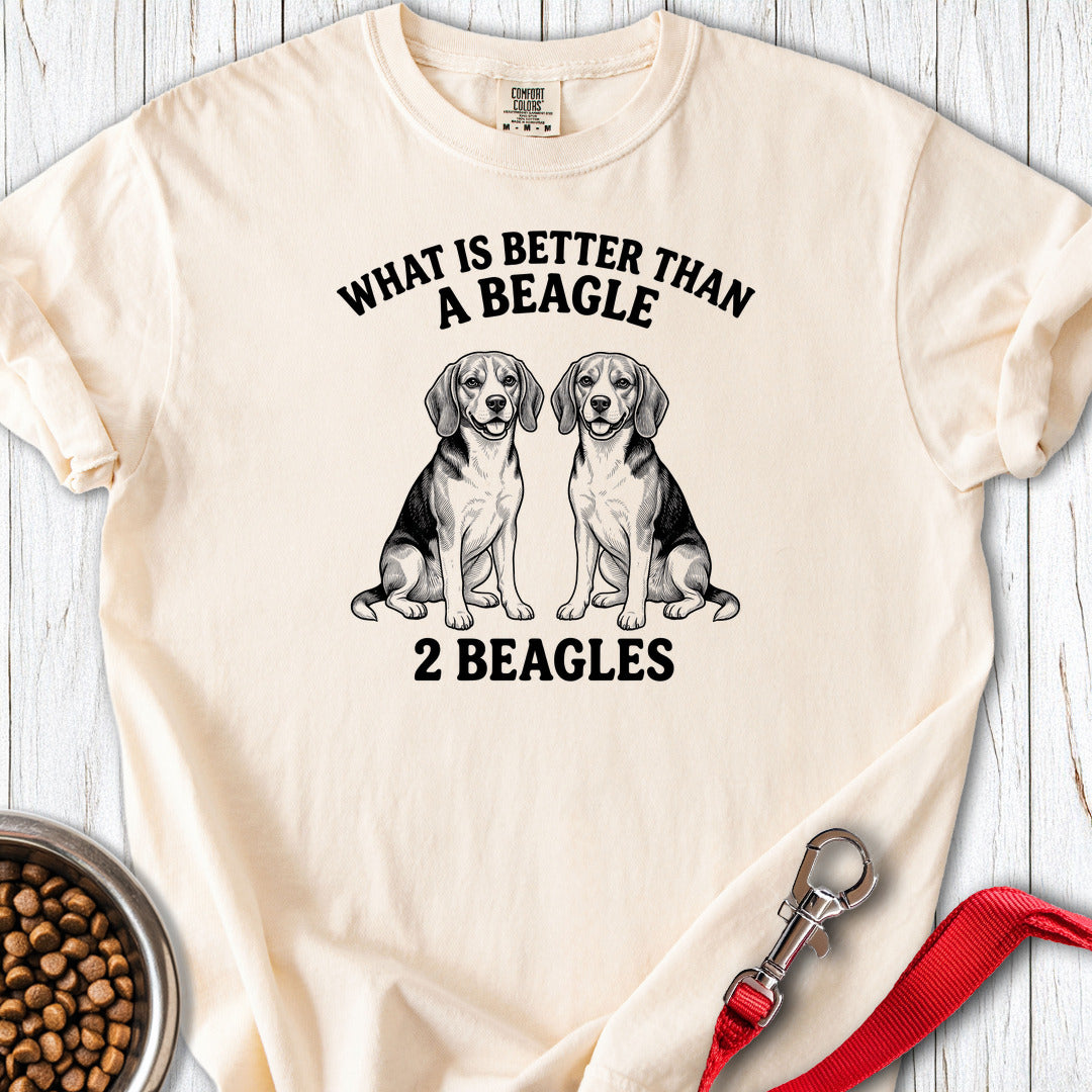 Beagle What Is Better Than One Premium Tee Ivory