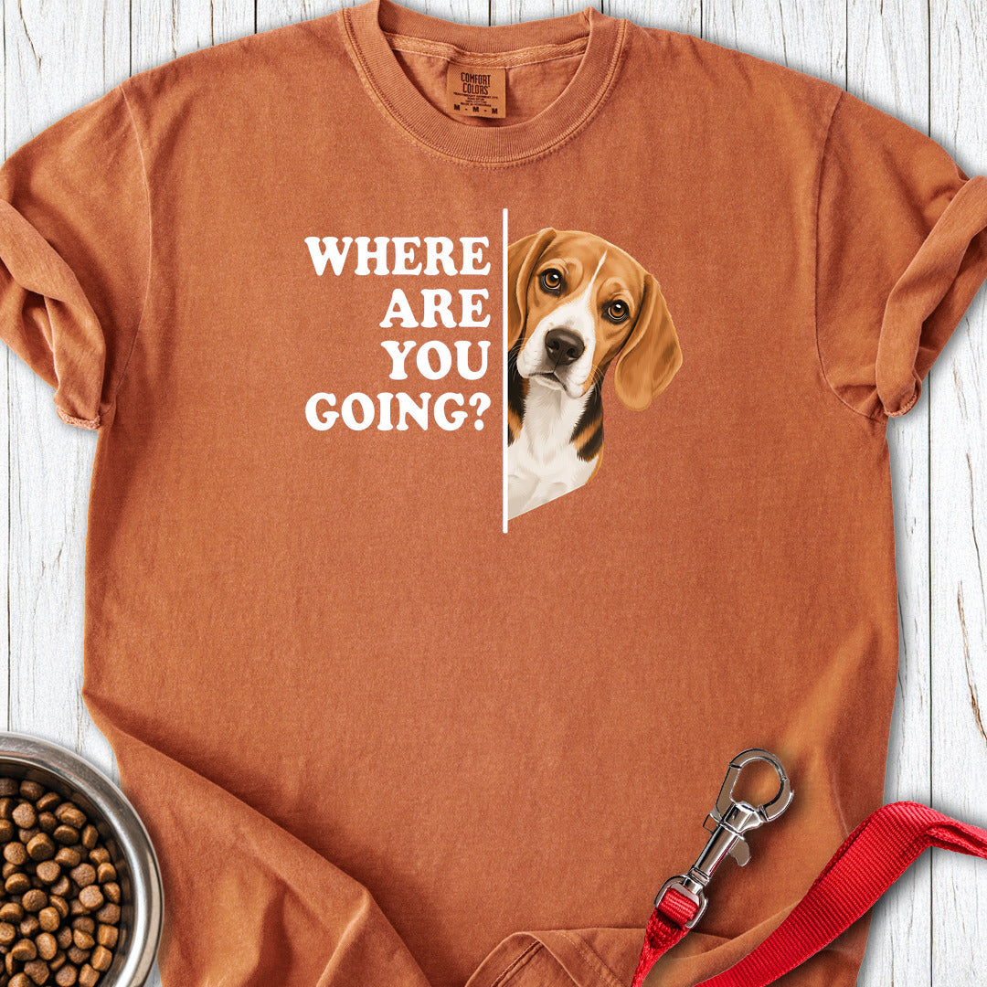 Beagle Where Are You Going Premium Tee — Yam