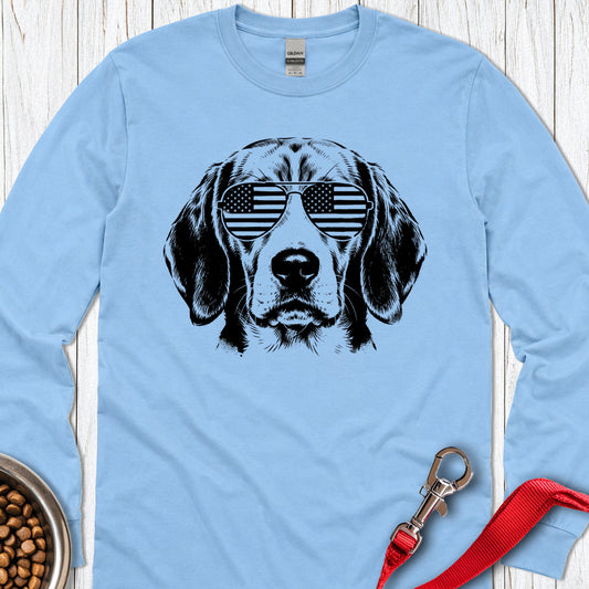 Beagles USA Long Sleeve — Carolina Blue