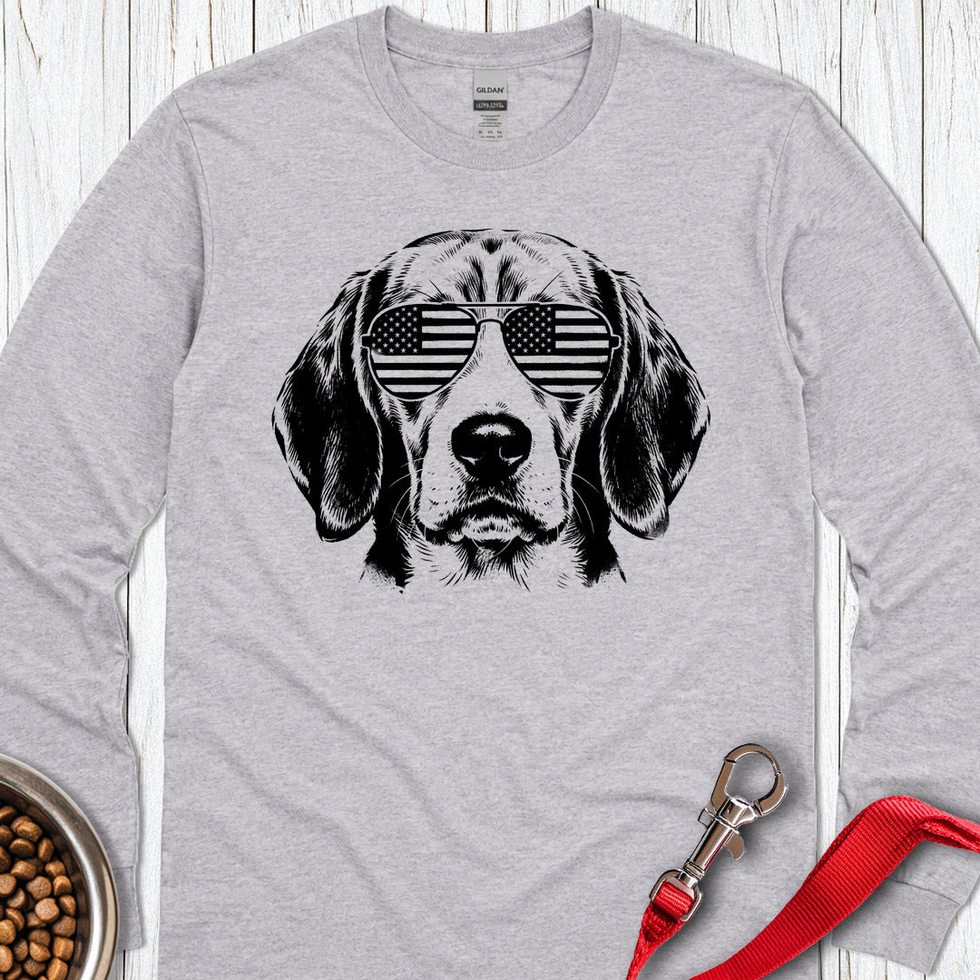 Beagles USA Long Sleeve — Sport Grey