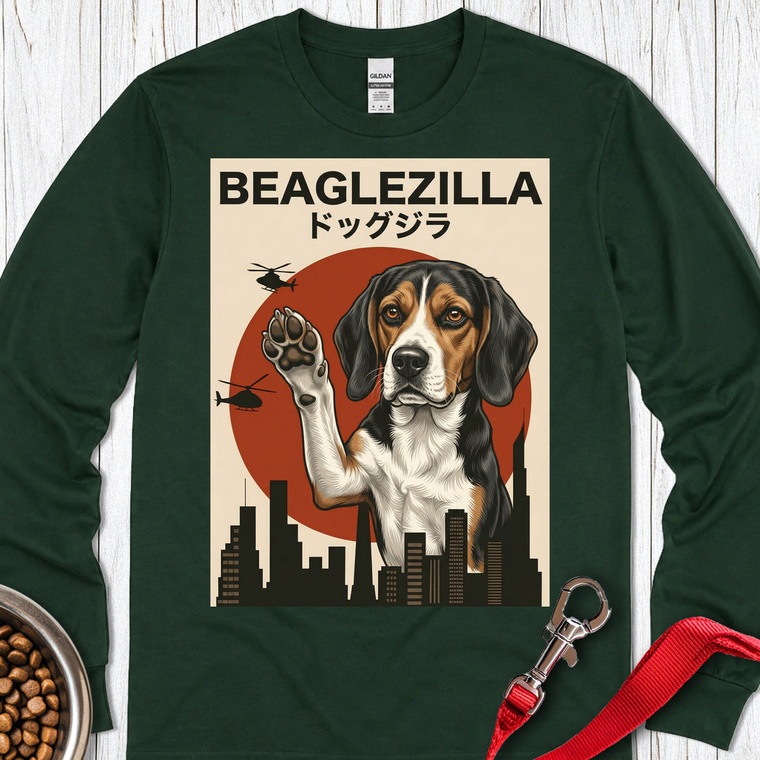 Beaglezilla Long Sleeve — Forest Green