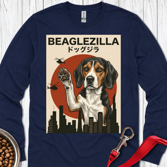 Beaglezilla Long Sleeve — Navy