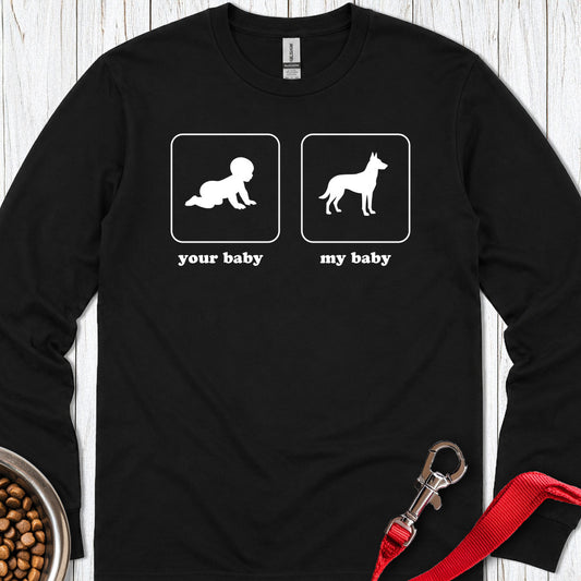 Belgian Malinois Baby Long Sleeve — Black