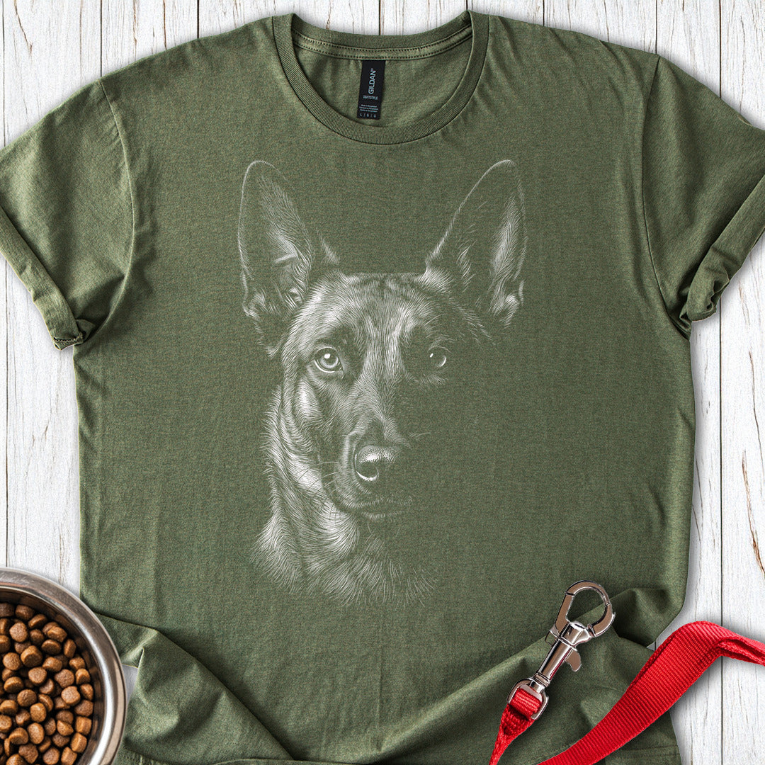 Belgian Malinois Engraved — Military Green