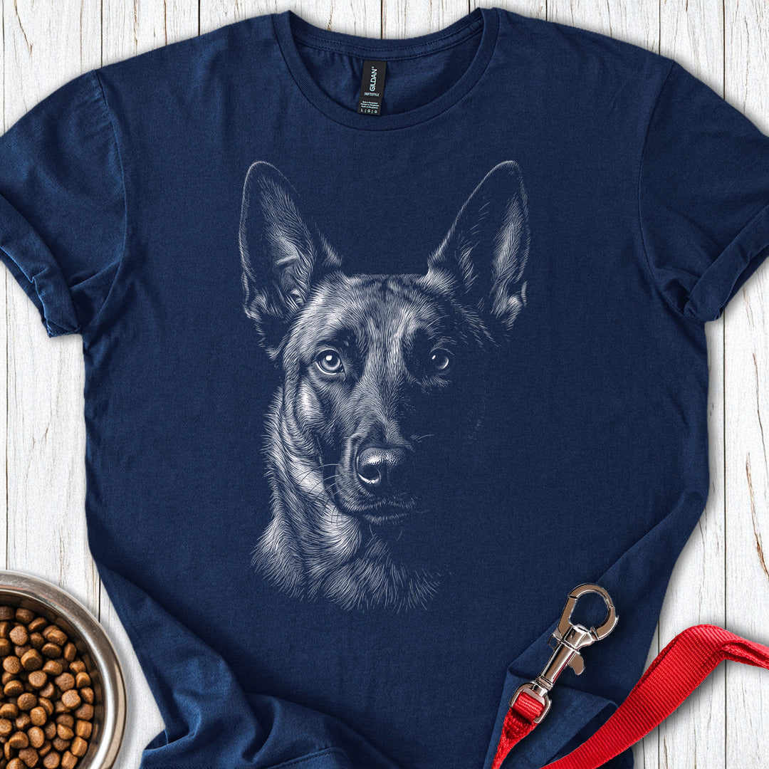 Belgian Malinois Engraved — Navy