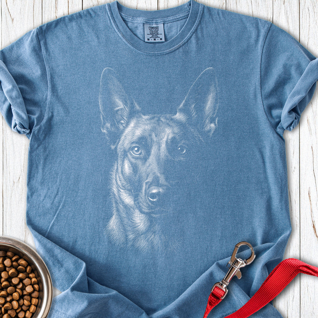 Belgian Malinois Engraved Premium Tee — Blue Jean