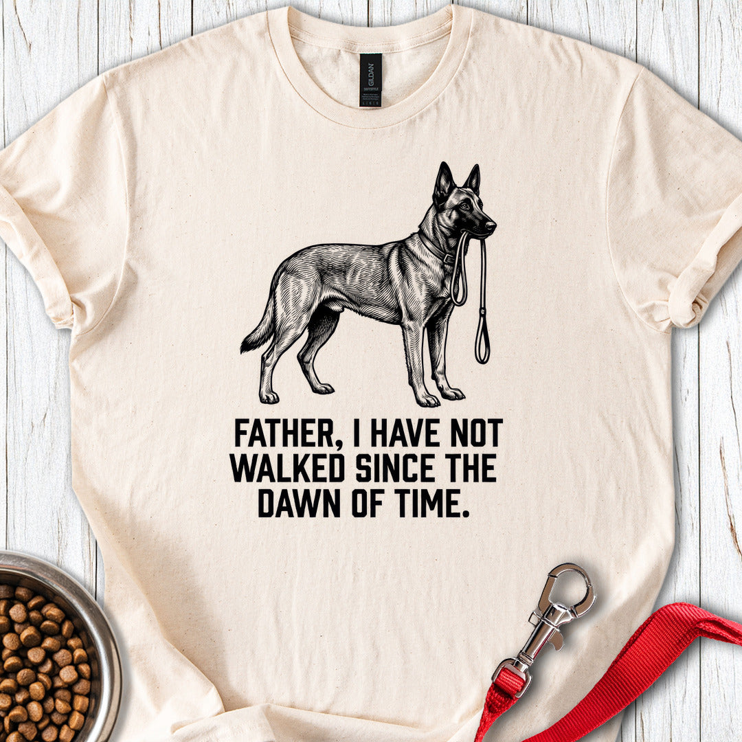 Belgian Malinois Father Walking Natural