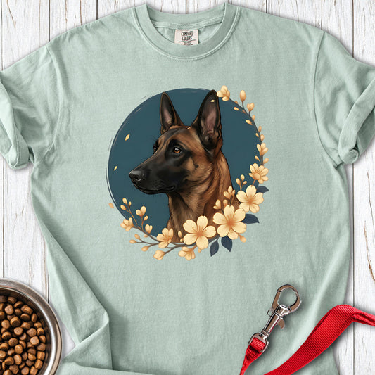 Belgian Malinois Flowers Premium Tee Bay