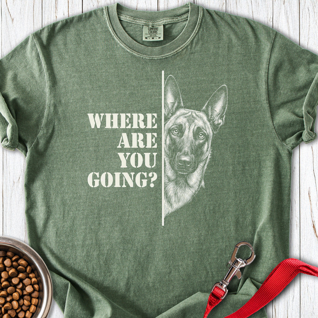 Belgian Malinois Following Premium Tee — Moss