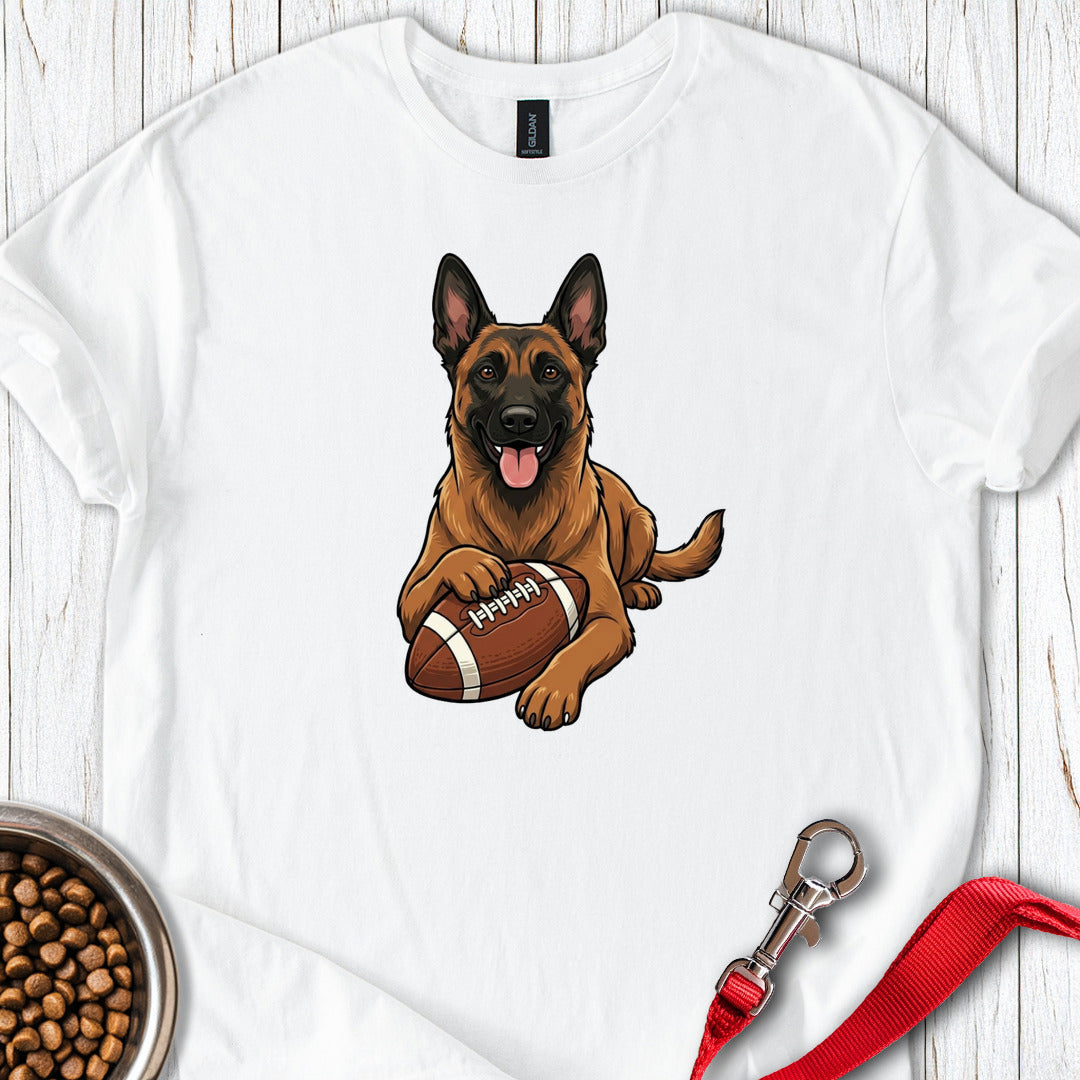 Belgian Malinois Football White