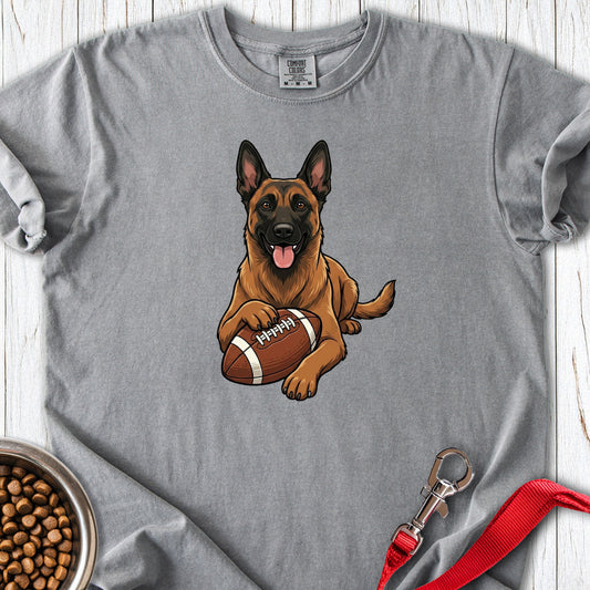 Belgian Malinois Football Premium Tee Grey