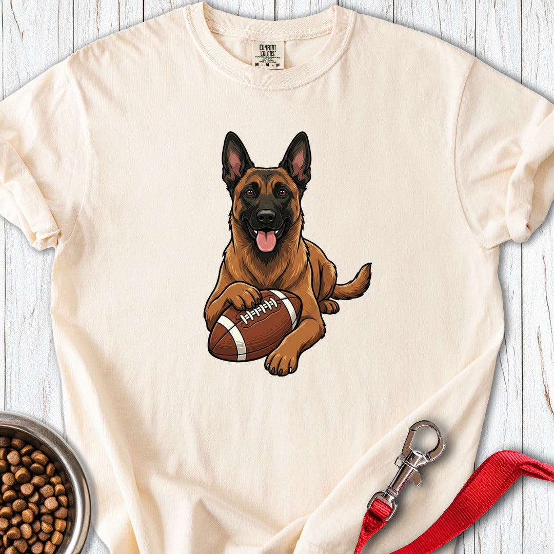 Belgian Malinois Football Premium Tee Ivory